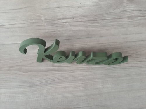 Nome de Mesa em mdf - Linha Br - Kenzo - 10 cm