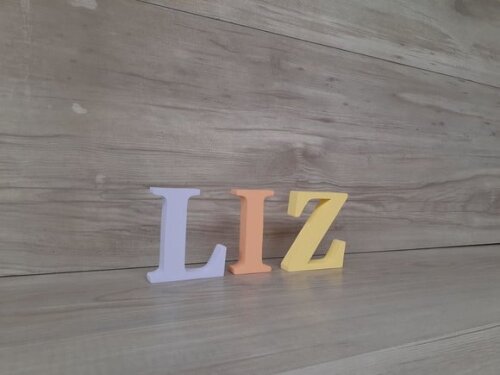 Nome de Mesa em mdf - Linha Bs - 8 cm