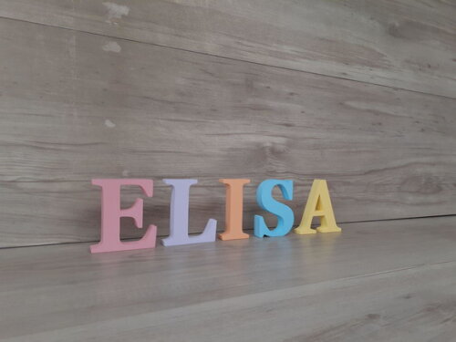 Nome de Mesa em mdf - Linha Bs - 8 cm