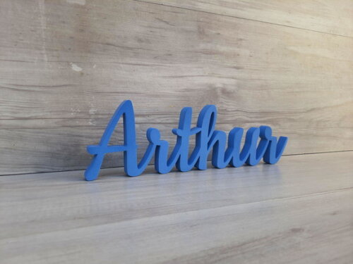 Nome de Mesa em mdf - Linha Ck - Arthur 10 cm