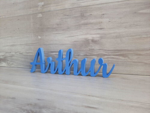 Nome de Mesa em mdf - Linha Ck - Arthur 10 cm