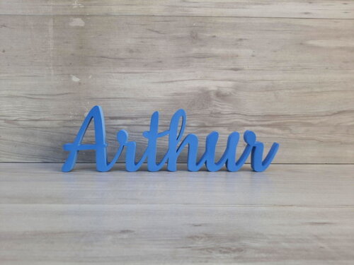 Nome de Mesa em mdf - Linha Ck - Arthur 10 cm