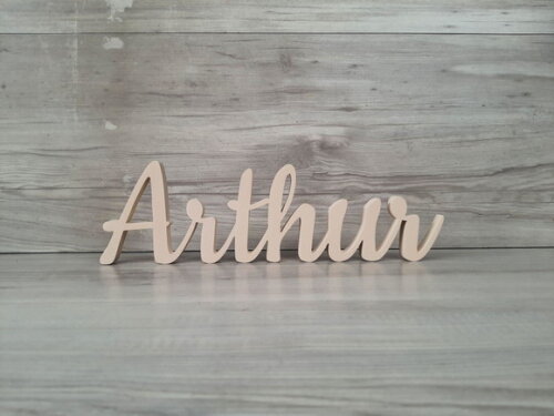 Nome de Mesa em mdf - Linha Ck - Arthur 10 cm