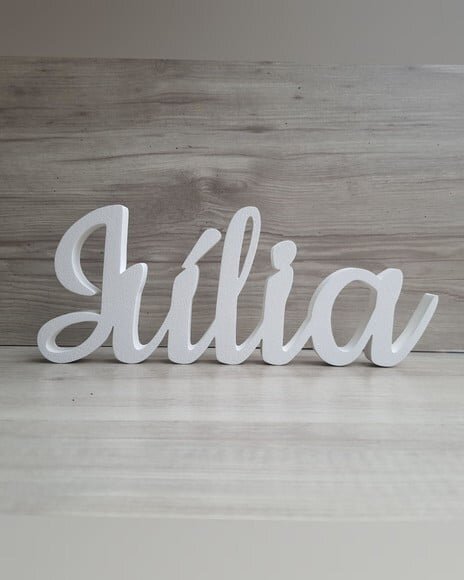 Nome de Mesa em mdf - Linha Ck - Júlia 10 cm
