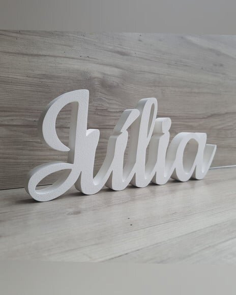 Nome de Mesa em mdf - Linha Ck - Júlia 10 cm