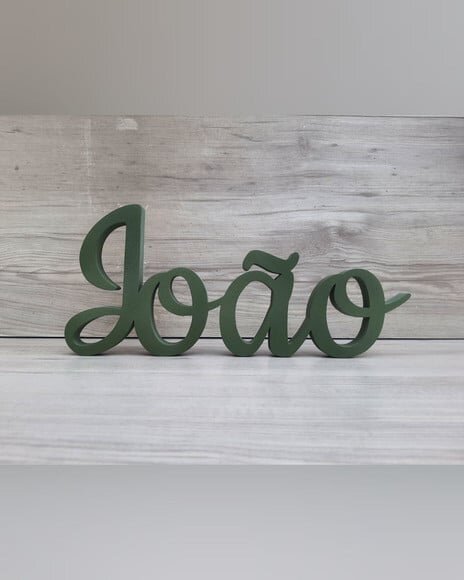Nome de Mesa em mdf - Linha Ck - João - 13 Ccm