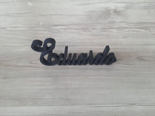 Nome de Mesa em mdf - Linha Ls - Eduardo - 10 cm
