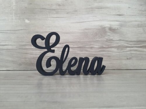 Nome de Mesa em mdf - Linha Ls - Elena - 10 cm