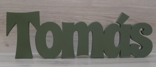 Nome de Mesa em mdf - Linha Sr - Tomás 15 cm