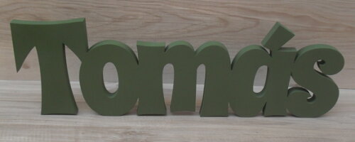 Nome de Mesa em mdf - Linha Sr - Tomás 15 cm