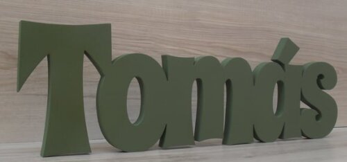 Nome de Mesa em mdf - Linha Sr - Tomás 15 cm
