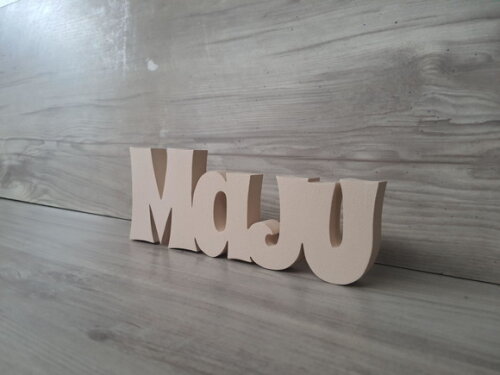 Nome de Mesa em mdf - Linha Sr - Maju - 10 cm