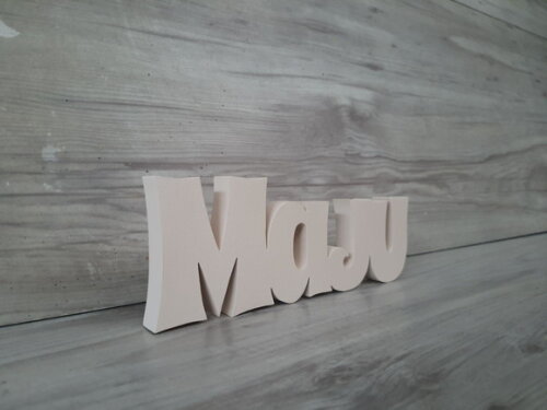 Nome de Mesa em mdf - Linha Sr - Maju - 10 cm