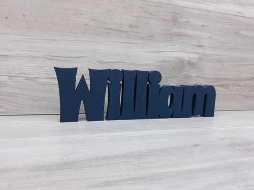 Nome de Mesa em mdf - Linha Sr - William 10 cm