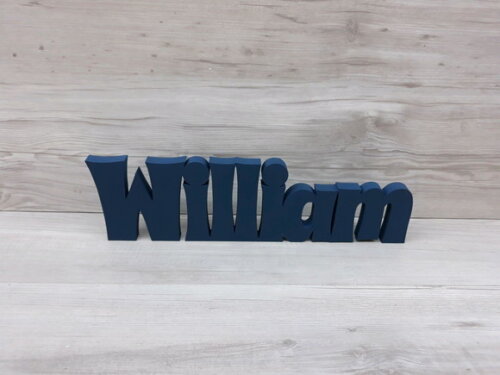 Nome de Mesa em mdf - Linha Sr - William 10 cm