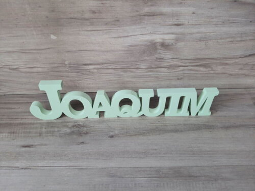 Nome de Mesa em mdf - Mod Bk - Joaquim 10 cm