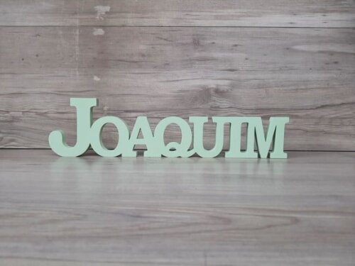 Nome de Mesa em mdf - Mod Bk - Joaquim 10 cm