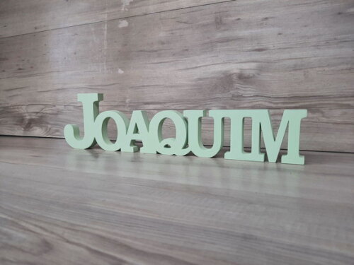 Nome de Mesa em mdf - Mod Bk - Joaquim 10 cm