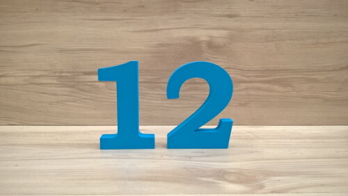Nome de Mesa em mdf - Mod as - Marcela 10 cm + 2 Números