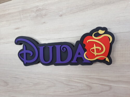 Nome de Mesa Festa Disney DESCENDENTES - Duda - 10 cm