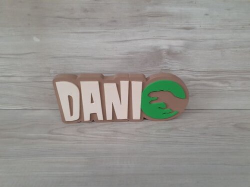Nome De Mesa Jurassic Park - Dani - 10 Cm