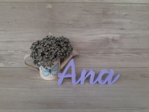 Nome de Mesa mdf - Linha Ck - Ana - 10 cm
