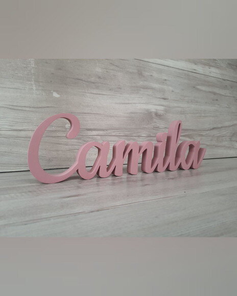 Nome de Mesa mdf - Linha Ck - Camila - 10 cm