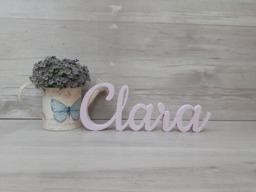 Nome de Mesa mdf - Linha Ck - Clara - 10 cm