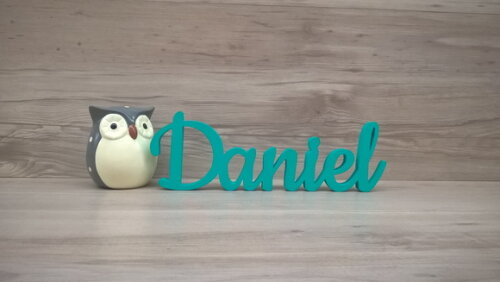 Nome De Mesa Mdf - Linha Ck - Daniel - 10 Cm