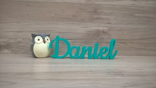 Nome De Mesa Mdf - Linha Ck - Daniel - 10 Cm