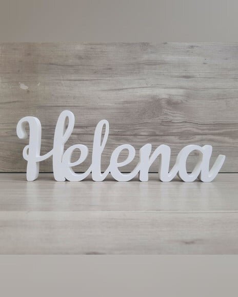 Nome de Mesa mdf - Linha Ck - Helena - 10 cm