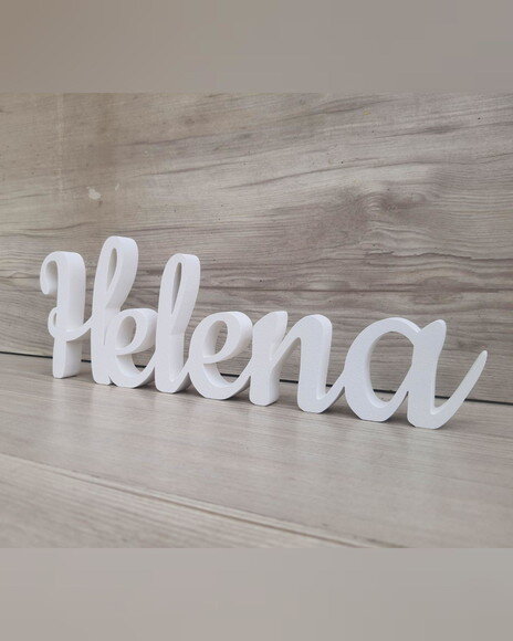 Nome de Mesa mdf - Linha Ck - Helena - 10 cm