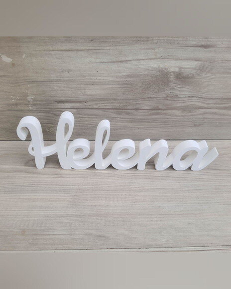 Nome de Mesa mdf - Linha Ck - Helena - 10 cm