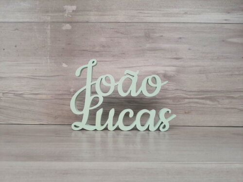 Nome de Mesa mdf - Linha Ck - João Lucas - 15 cm