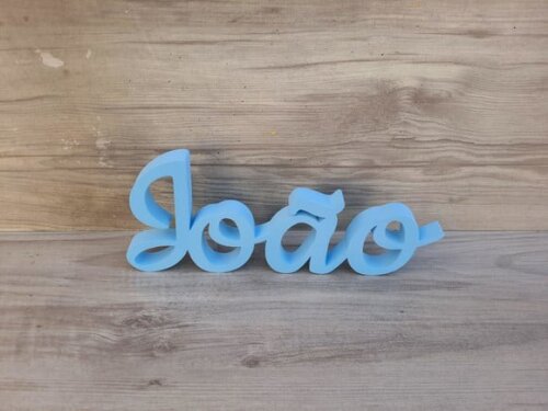Nome de Mesa mdf - Linha Ck - João - 10 cm