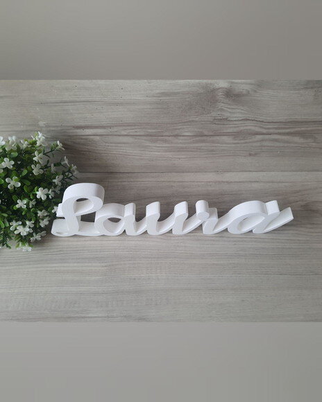 Nome de Mesa mdf - Linha Ck - Laura - 10 cm