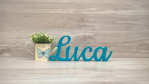 Nome de mesa MDF - Linha CK - Luca - 13 cm