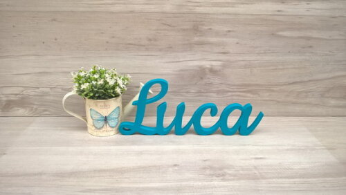 Nome de mesa MDF - Linha CK - Luca - 13 cm