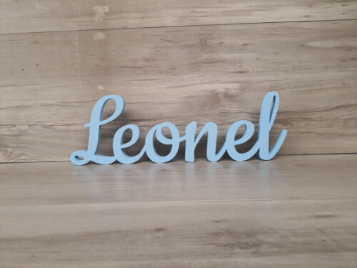 Nome de Mesa mdf - Linha Ck - Leonel - 13 cm