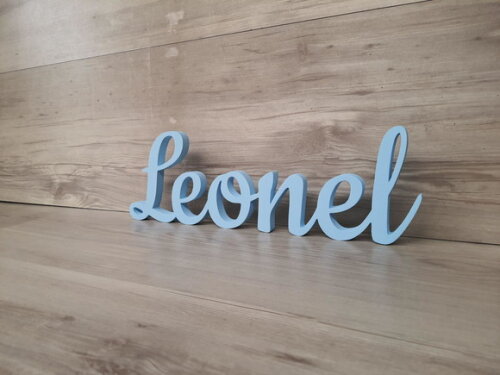 Nome de Mesa mdf - Linha Ck - Leonel - 13 cm