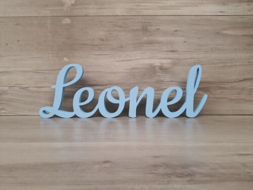 Nome de Mesa mdf - Linha Ck - Leonel - 13 cm