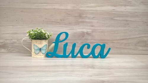 Nome de mesa MDF - Linha CK - Luca - 13 cm