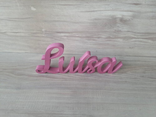 Nome de Mesa mdf - Linha Ck - Luísa - 10 cm