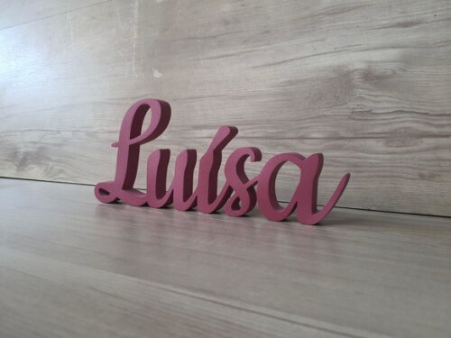 Nome de Mesa mdf - Linha Ck - Luísa - 10 cm