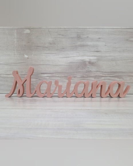 Nome de Mesa mdf - Linha Ck - Mariana - 10 cm