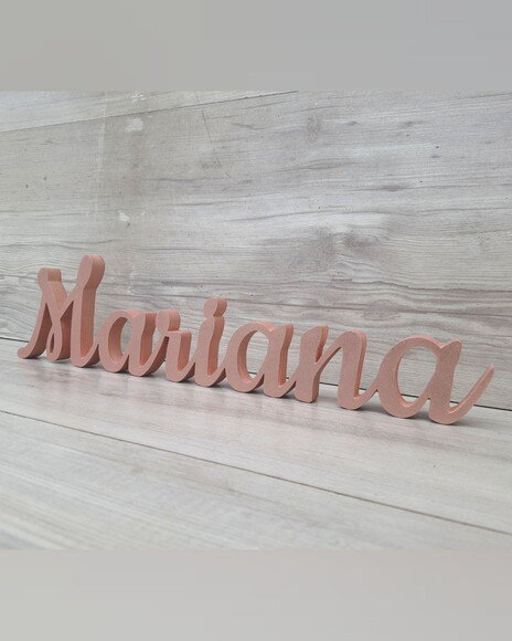 Nome de Mesa mdf - Linha Ck - Mariana - 10 cm