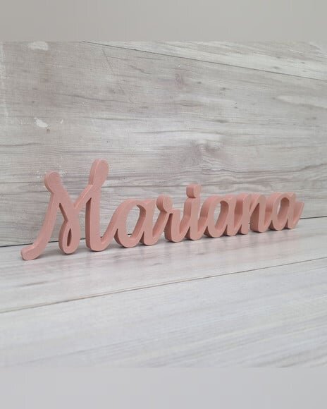 Nome de Mesa mdf - Linha Ck - Mariana - 10 cm