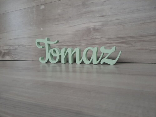 Nome de Mesa mdf - Linha Ck - Tomaz - 10 cm