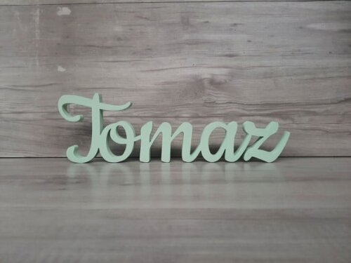 Nome de Mesa mdf - Linha Ck - Tomaz - 10 cm