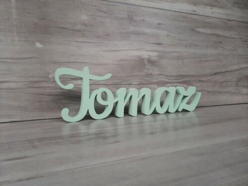 Nome de Mesa mdf - Linha Ck - Tomaz - 10 cm